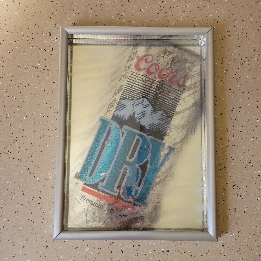 1991 Vintage Coors Dry Poster Frame 20” X 14”